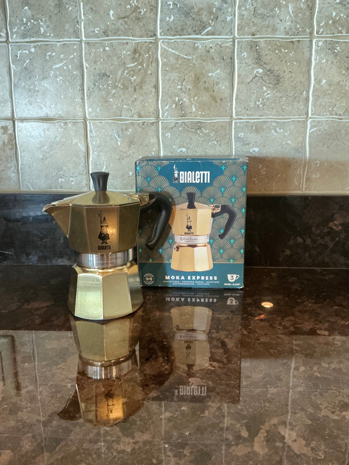 Gold Bialetti Moka