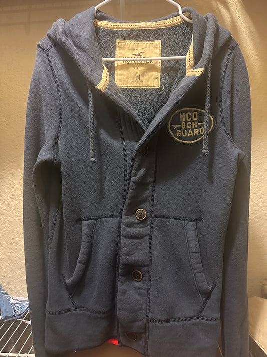 Hollister Button Up Hoodie